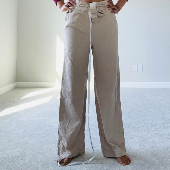 Sand Wide leg Trousers - Picture 9 of 12